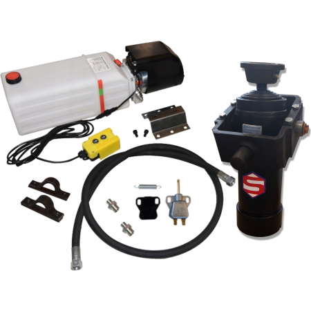 Zestaw Hydrauliczny WYWROTU NA 3 STRONY 4,6 m 1432 mm 12T KIPRA 12V PEŁNY ZESTAW